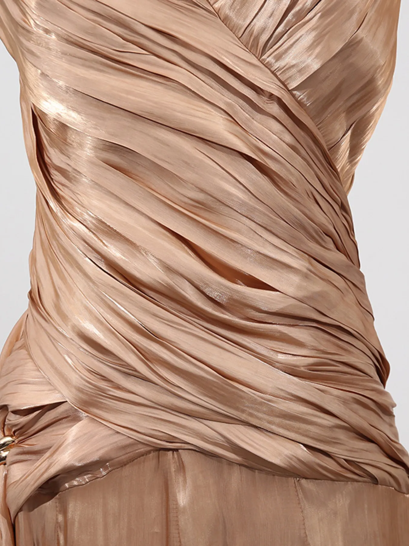 Halter Neck Ruched Maxi Dress 8