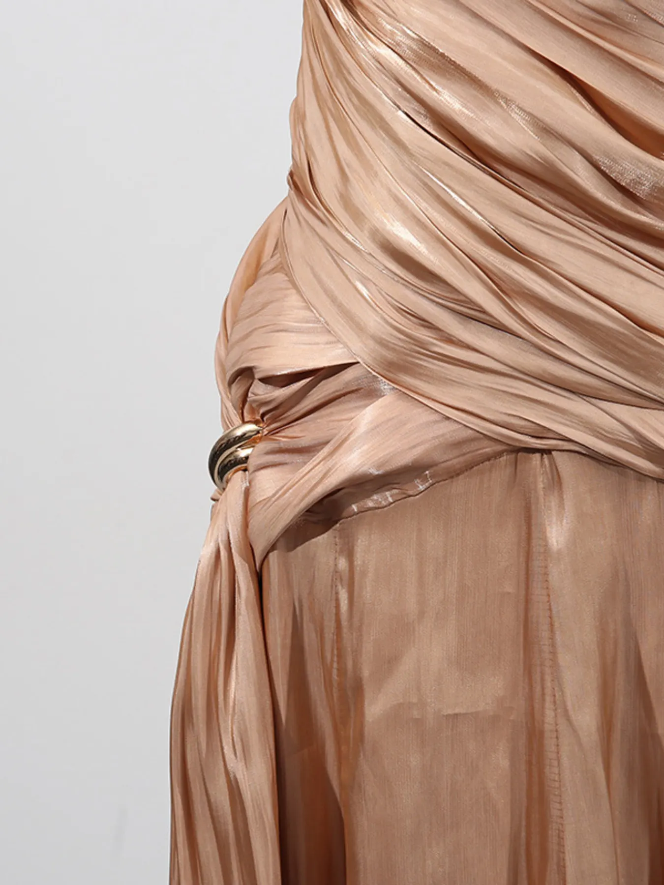 Halter Neck Ruched Maxi Dress 7