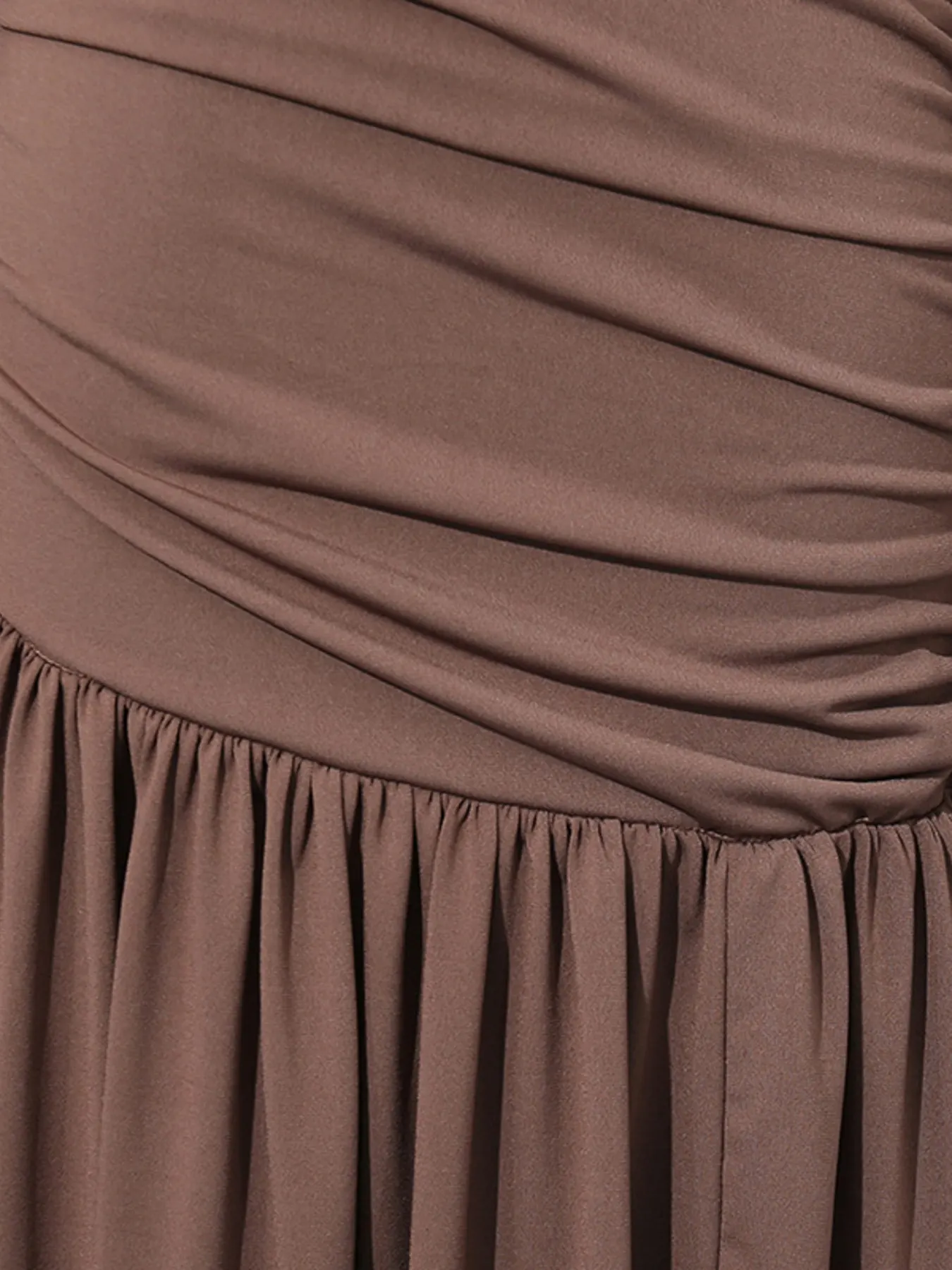 Ruched Long-Sleeve Maxi Dress with Cutout Detail 6