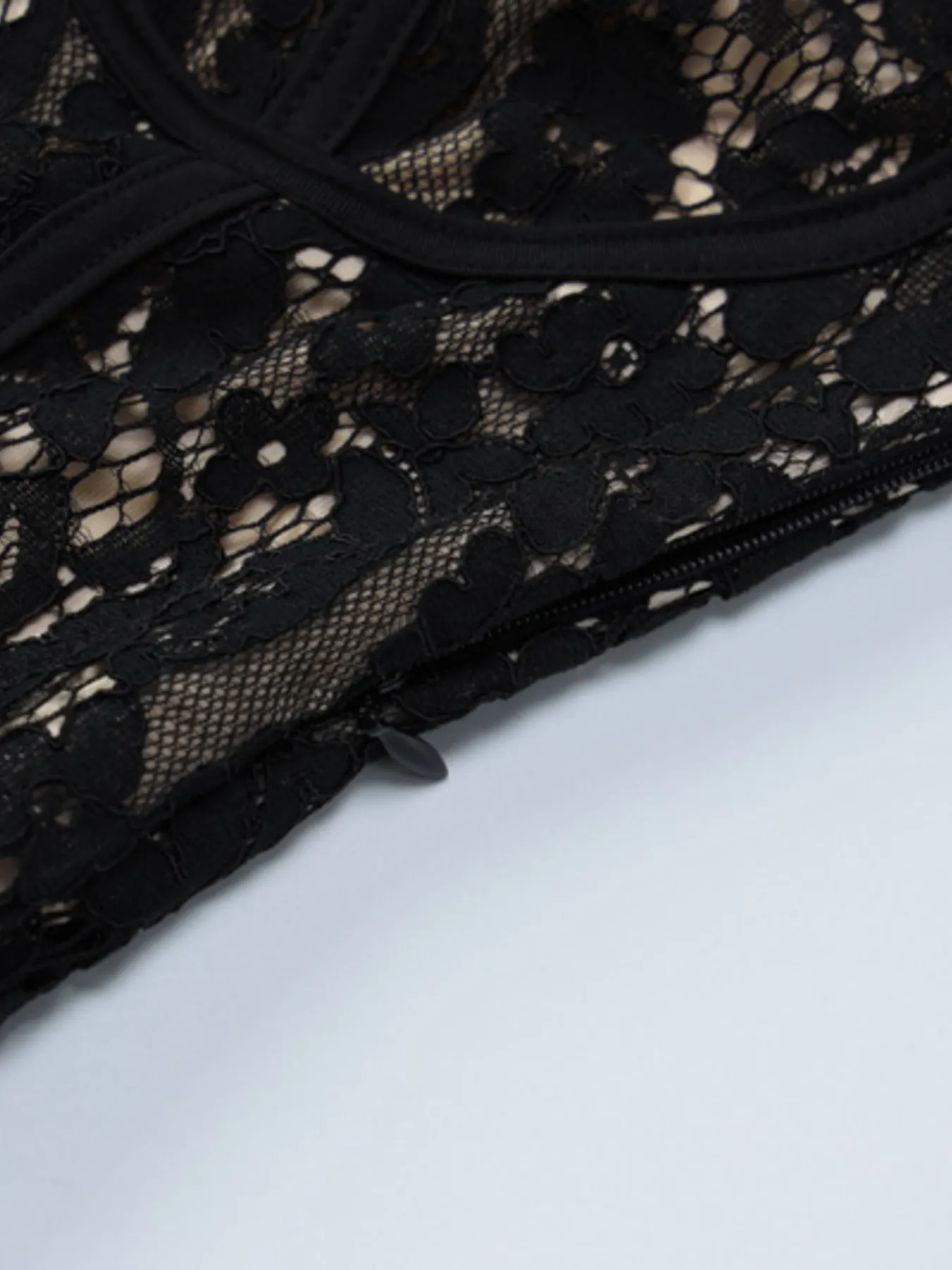 Lace Spaghetti Strap Mini Dress 10