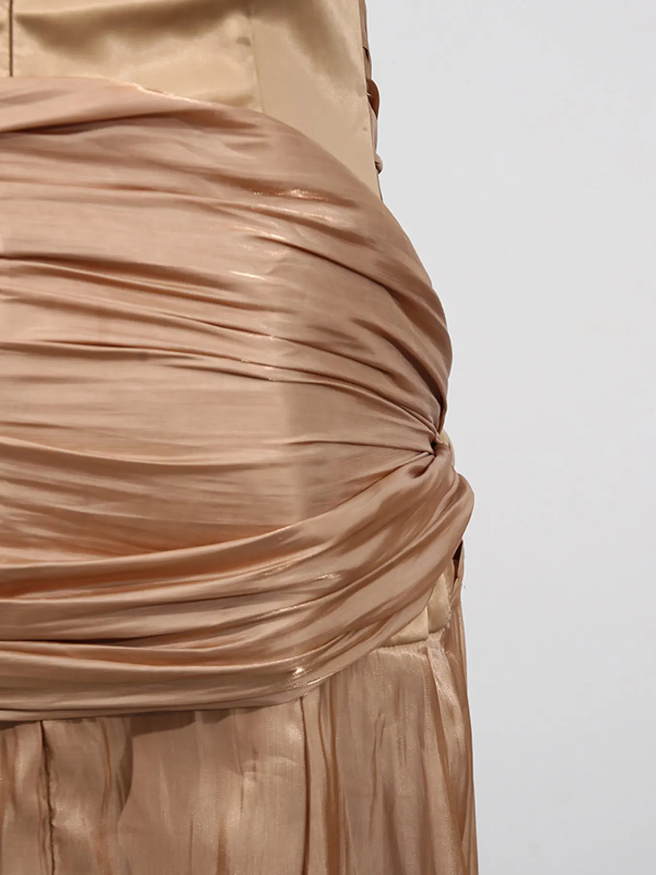 Halter Neck Ruched Maxi Dress 11